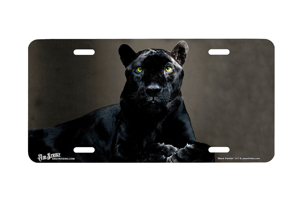 "Black Panther Portait" - Decorative License Plate