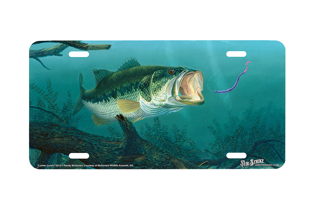 "Lunker Lunch" - Decorative License Plate