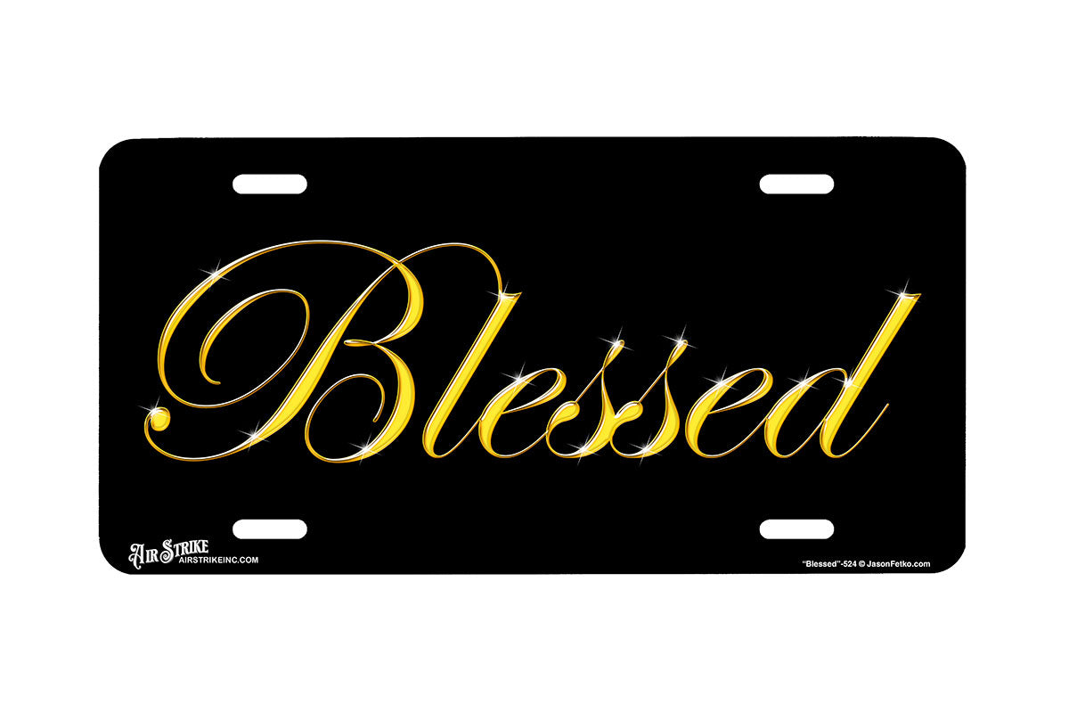 "Blessed" - Decorative License Plate