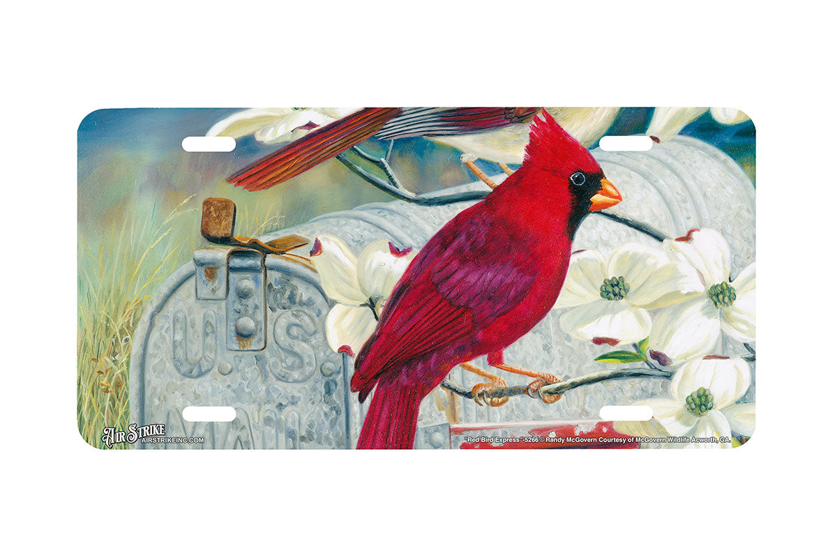 "Red Bird Express" - Decorative License Plate