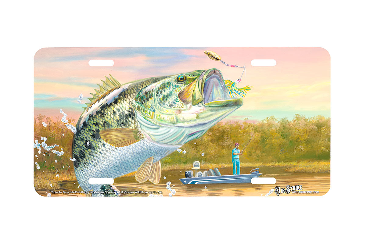 "Spinner Bass" - Decorative License Plate
