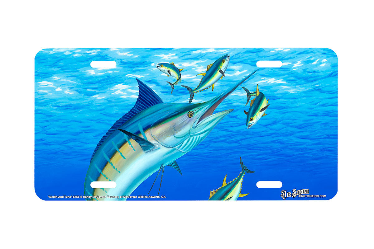 "Marlin And Tuna " - Decorative License Plate