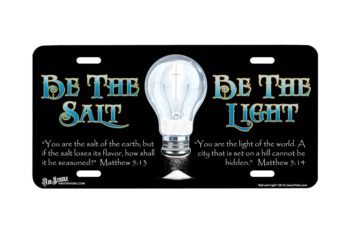 "Salt and Light" - Decorative License Plate