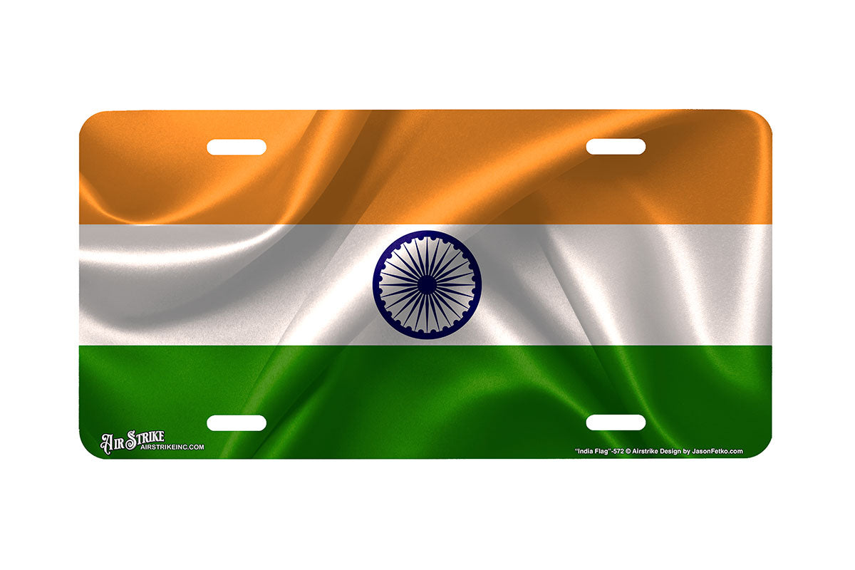 "Indian Flag" - Decorative License Plate