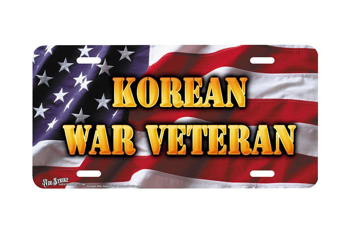 "Korean War Veteran" - Decorative License Plate