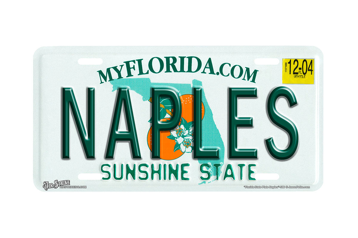 "Florida State Naples" - Decorative License Plate