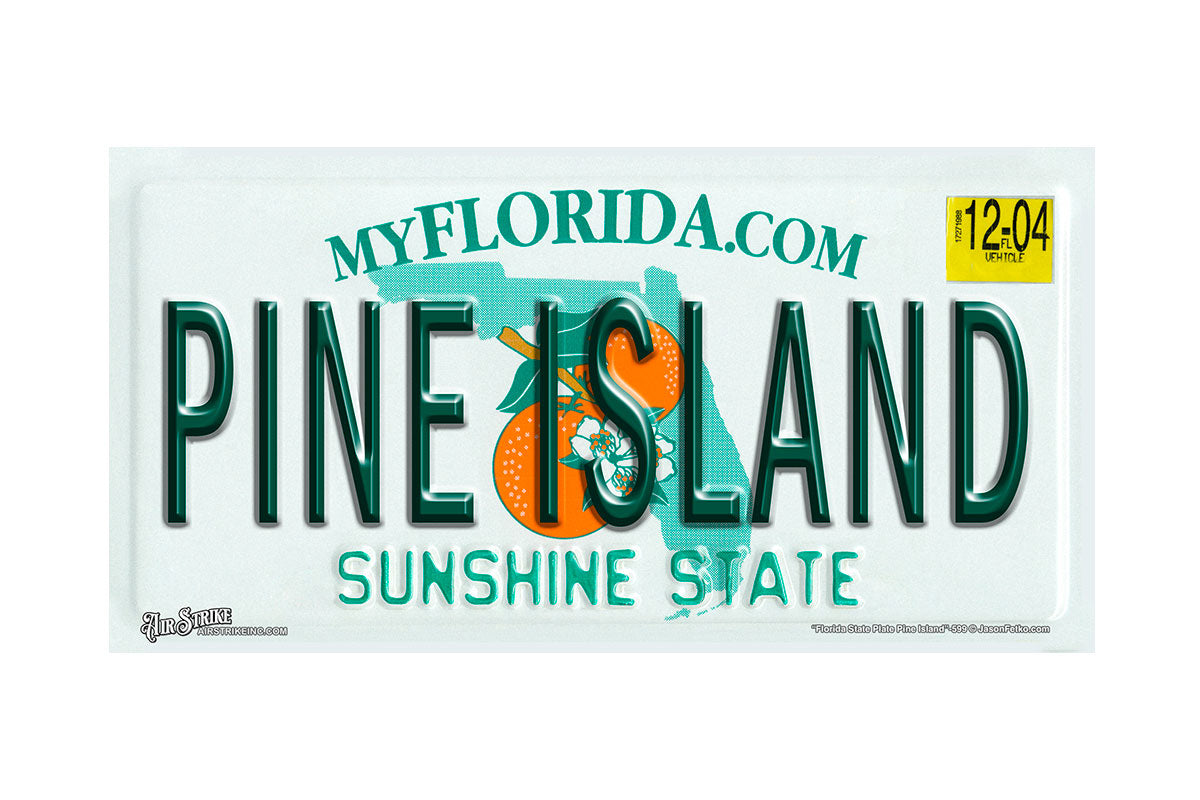 "Florida State Pine Island" - Decorative License Plate