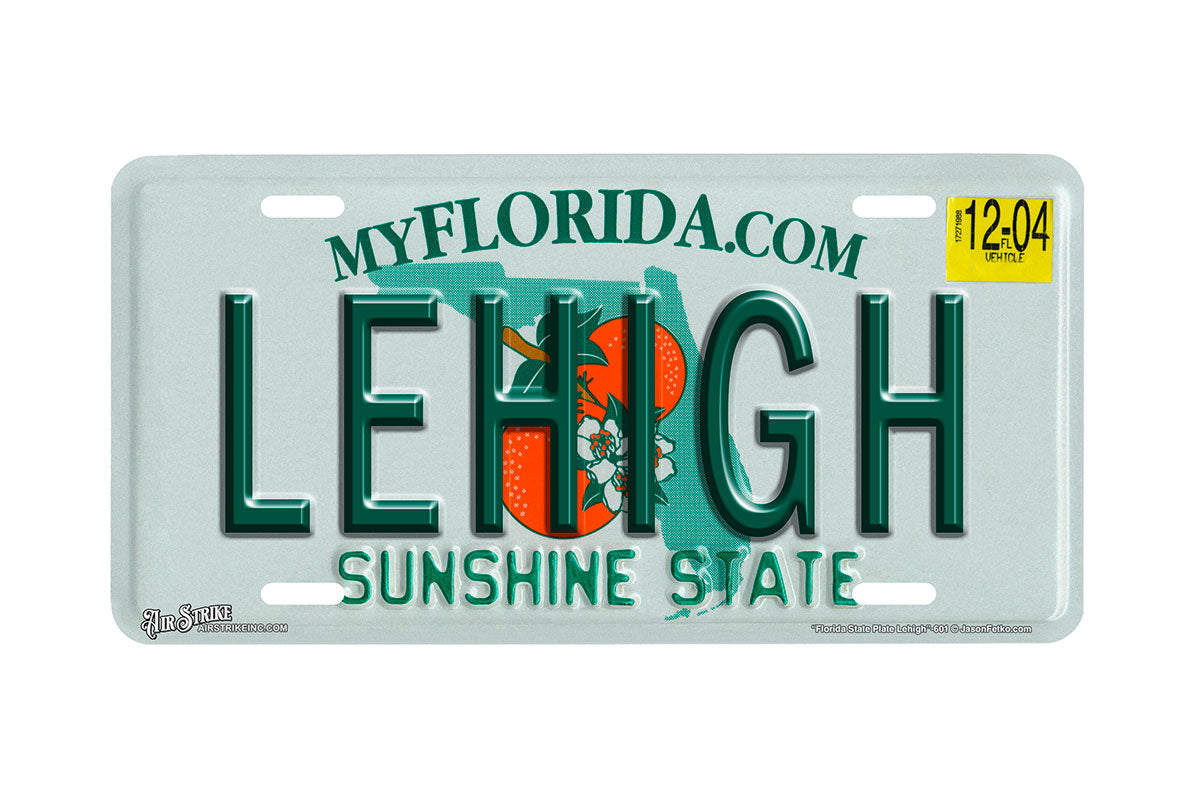 "Florida State Lehigh" - Decorative License Plate