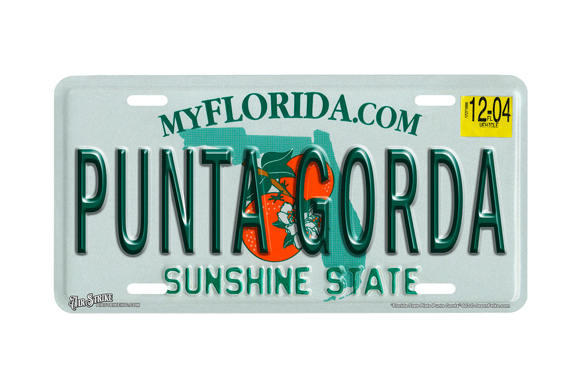 "Florida State Punta Gorda" - Decorative License Plate