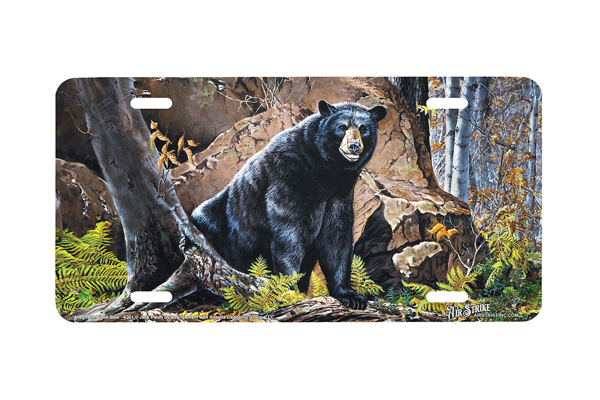 "Allegheny Black Bear" - Decorative License Plate