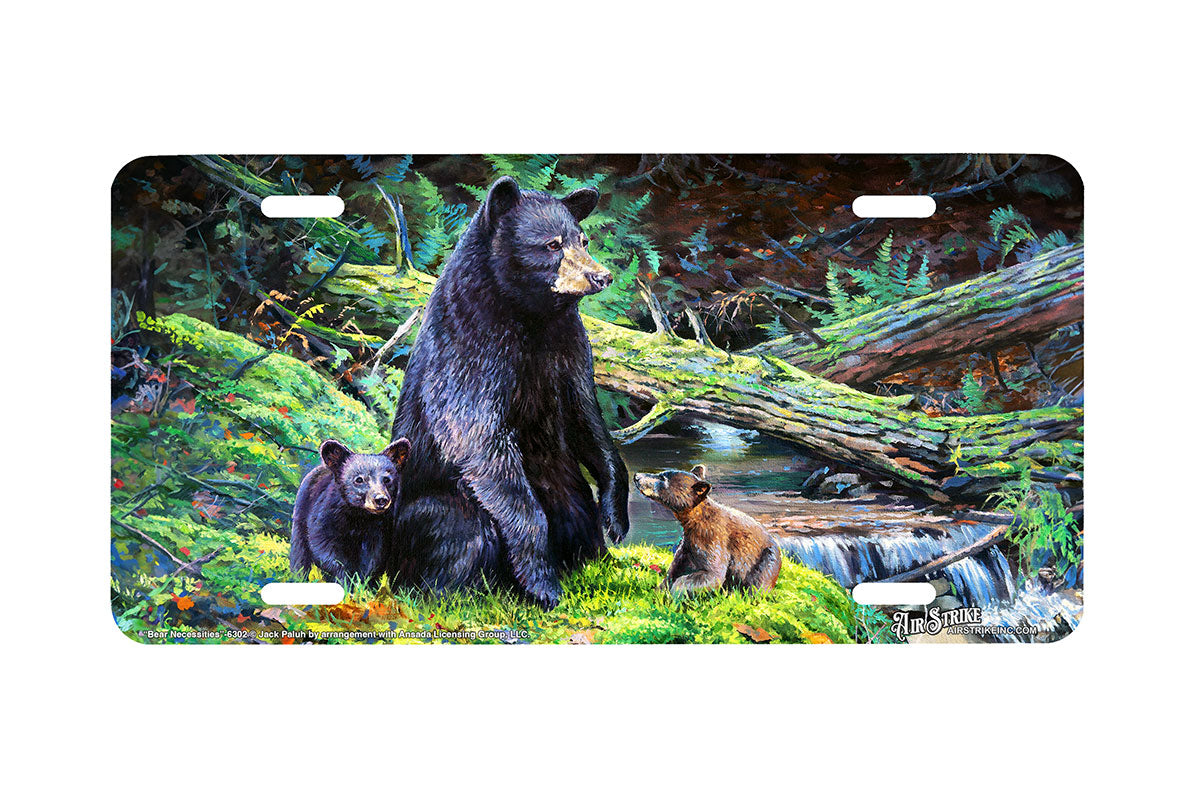 "Bear Necessities" - Decorative License Plate
