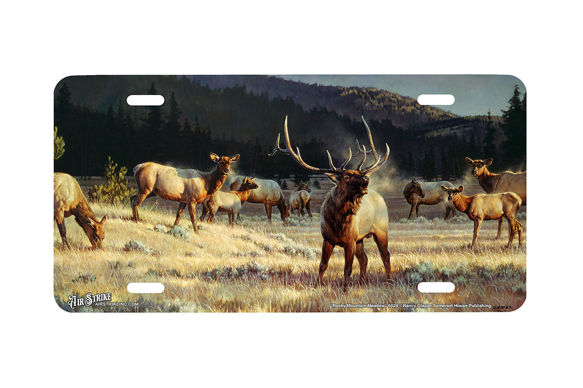 "Rocky Mountain Meadow" - Decorative License Plate