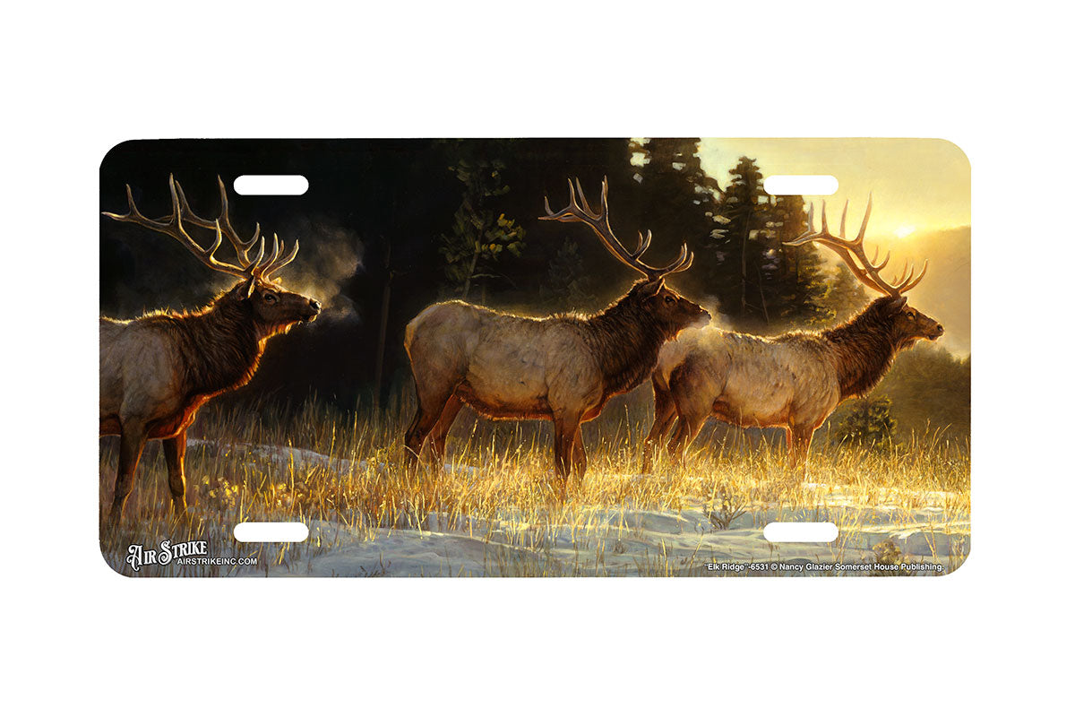 "Elk Ridge" - Decorative License Plate