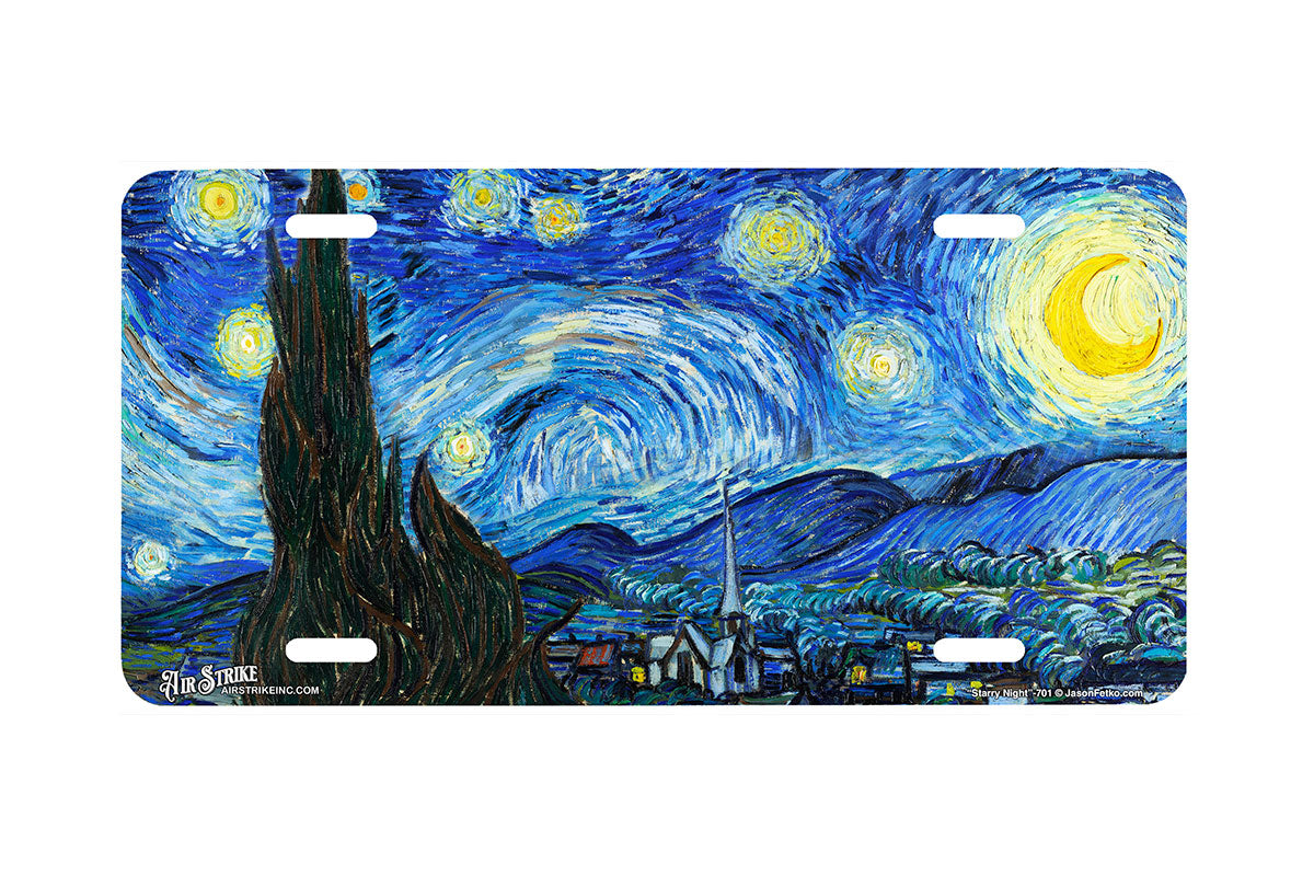 "Starry Night" - Decorative License Plate