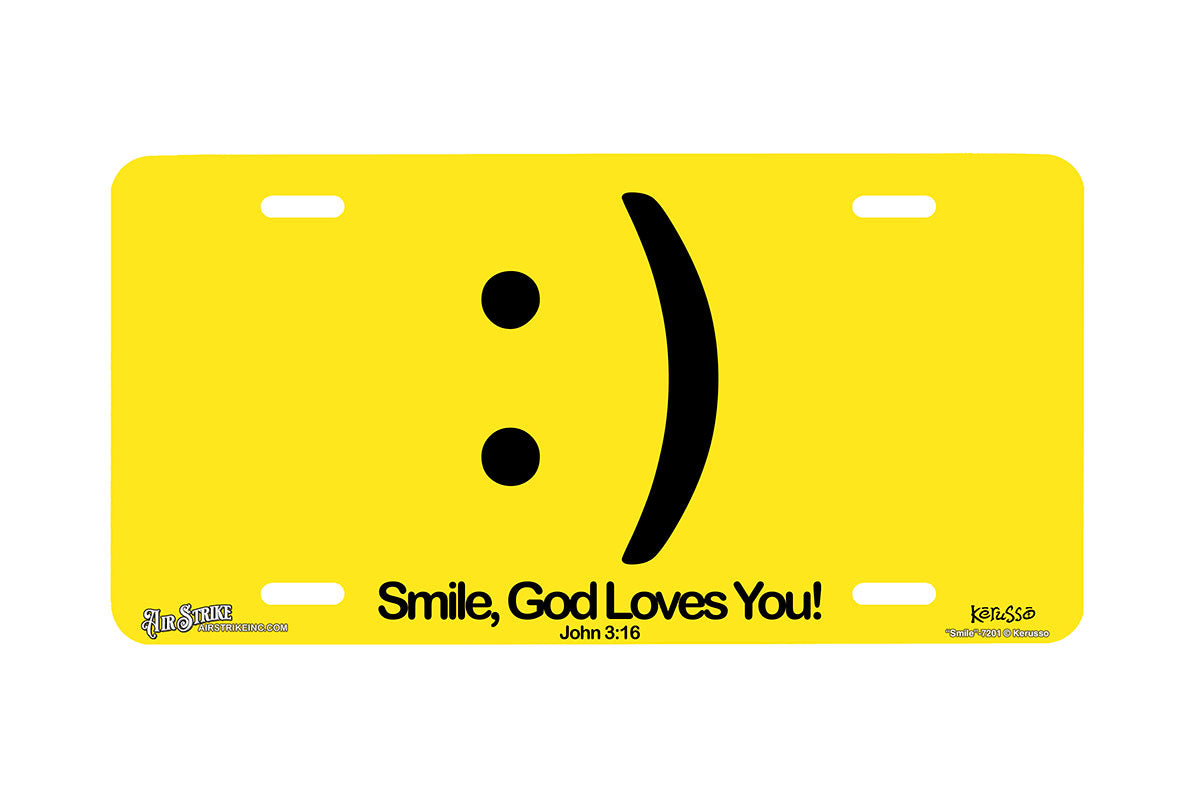 "Smile" - Decorative License Plate