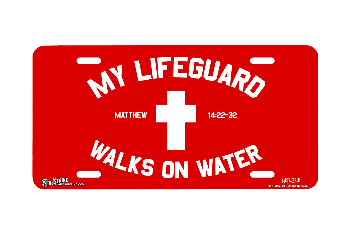"My Lifeguard" - Decorative License Plate