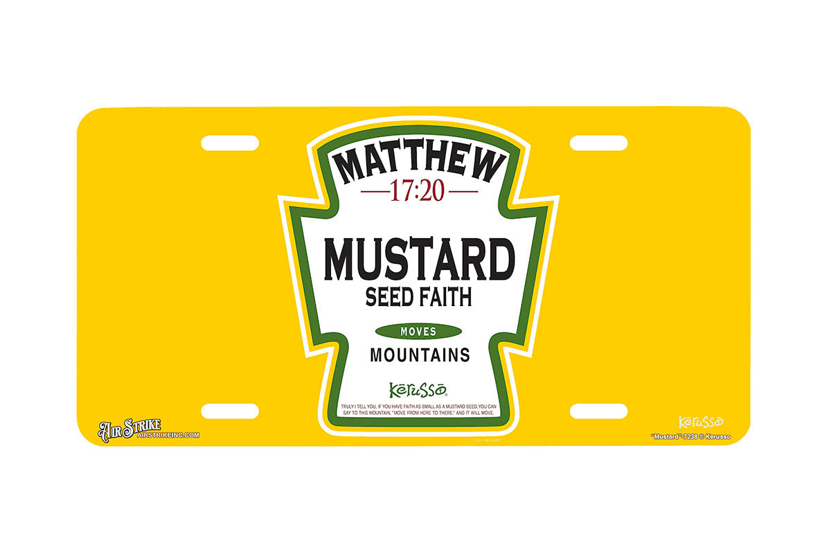 "Mustard" - Decorative License Plate