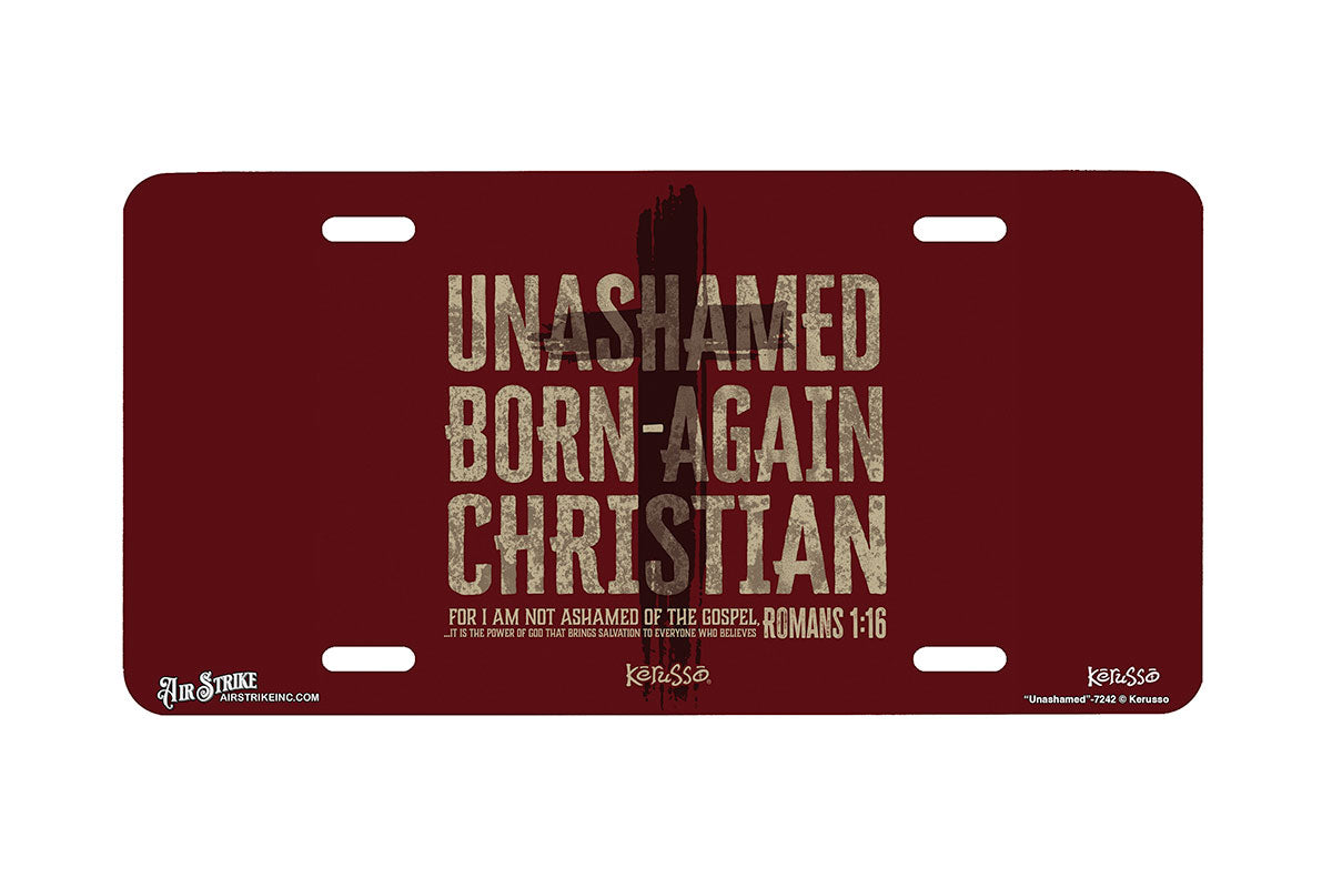 "Unashamed" - Decorative License Plate