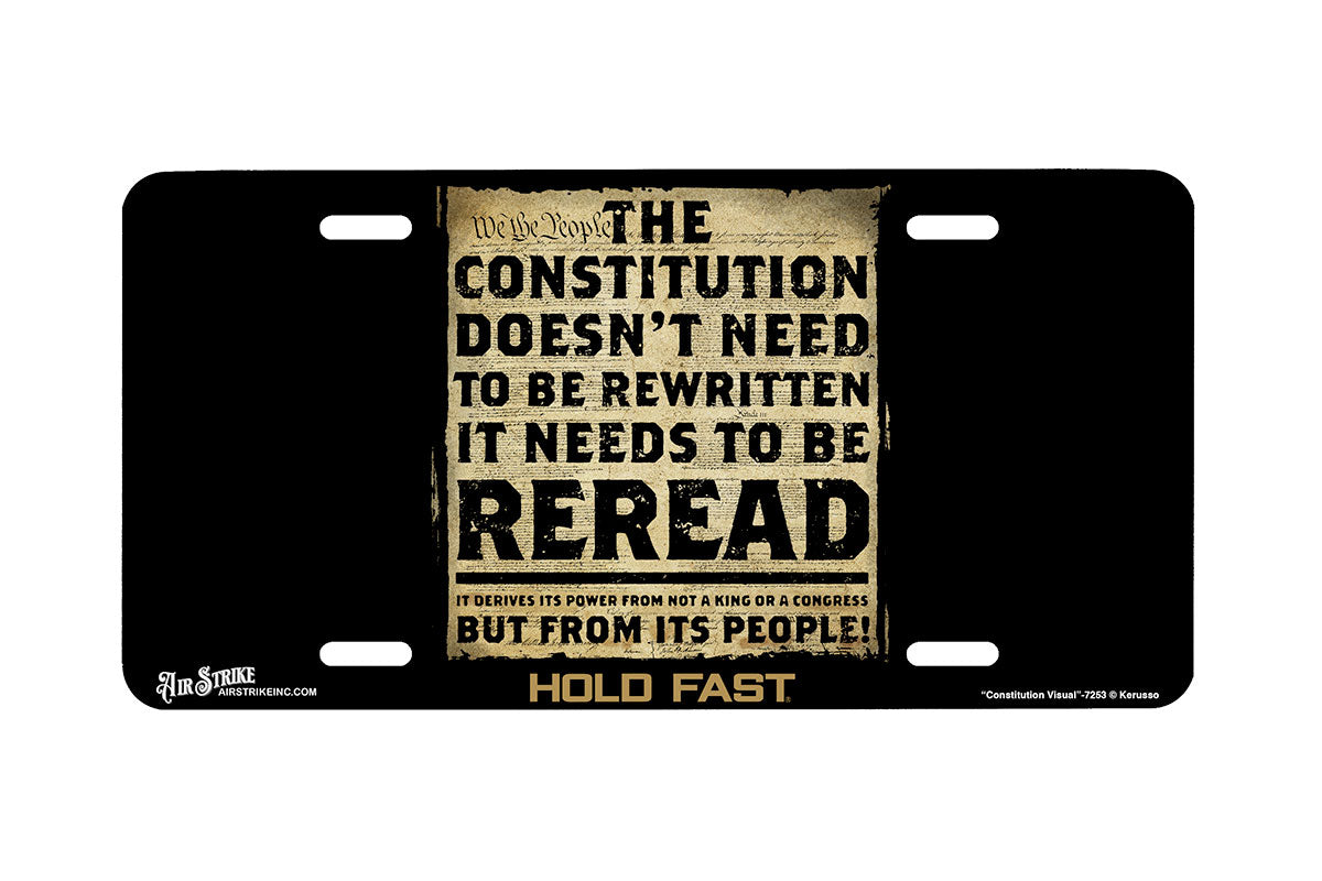 "Constitution Visual" - Decorative License Plate