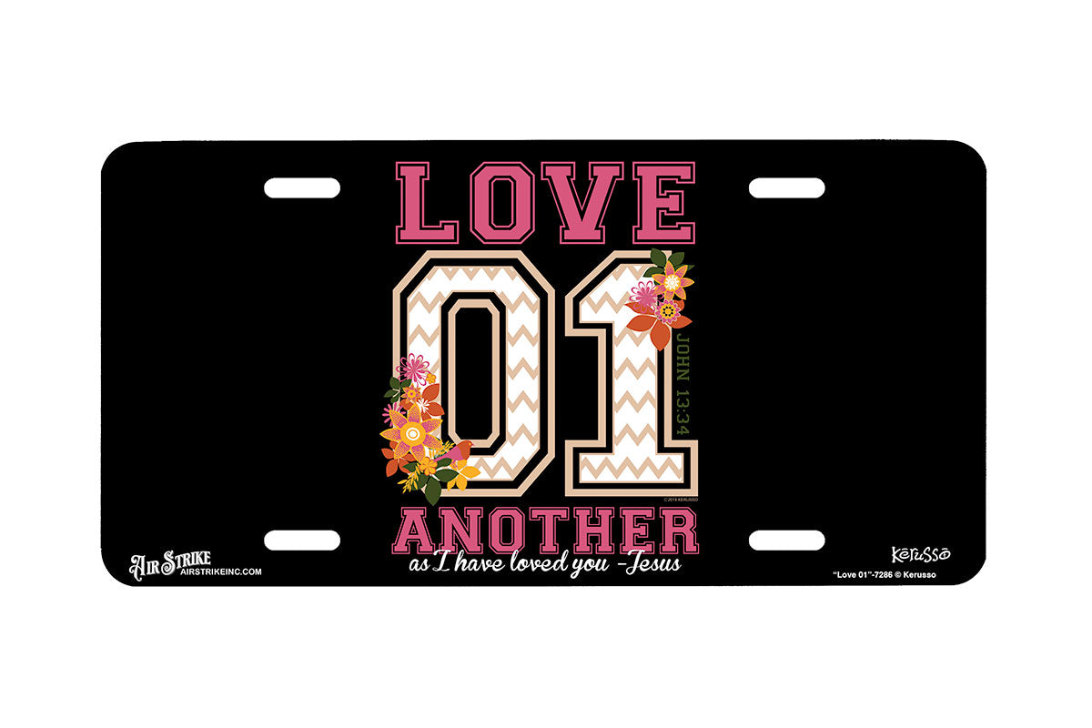"Love 01" - Decorative License Plate