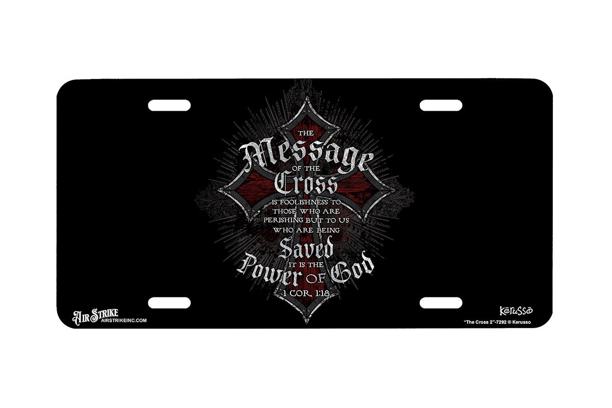 "The Cross 2" - Decorative License Plate