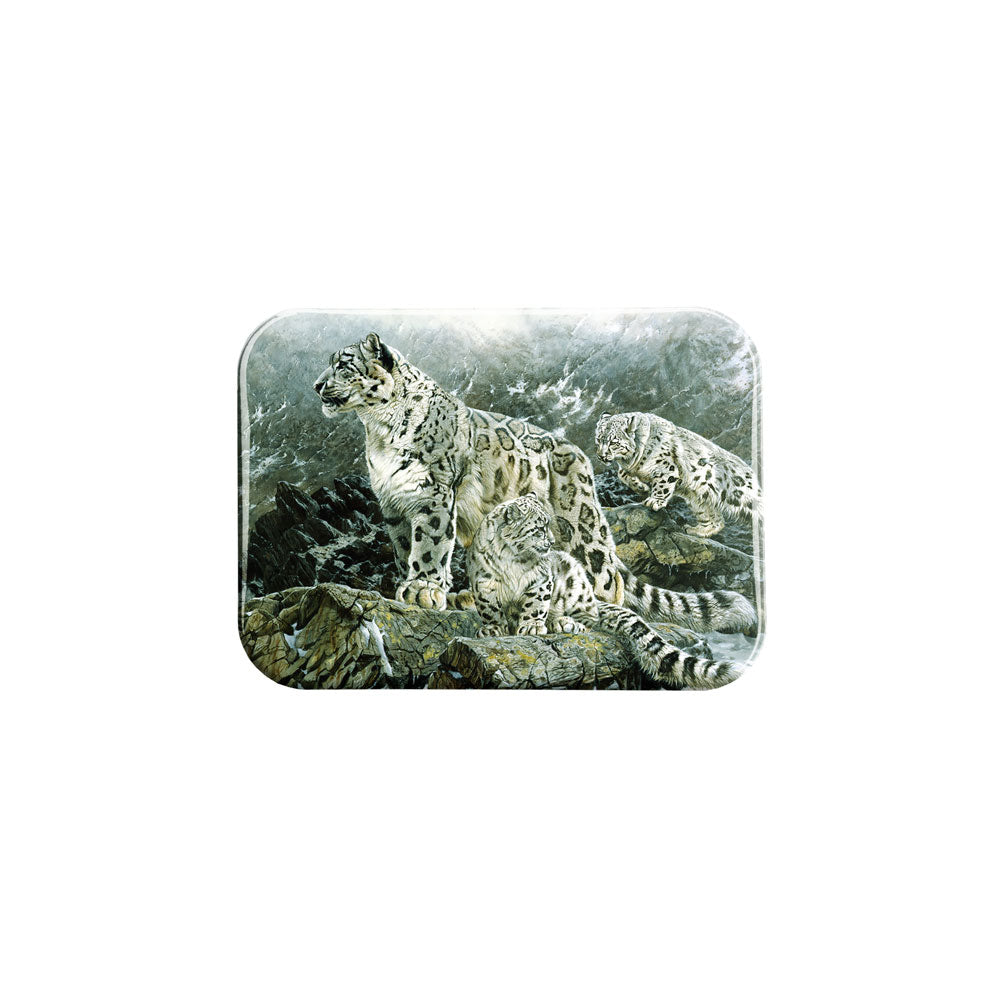 "Snow Leopards" - 2.5" X 3.5" Rectangle Fridge Magnets