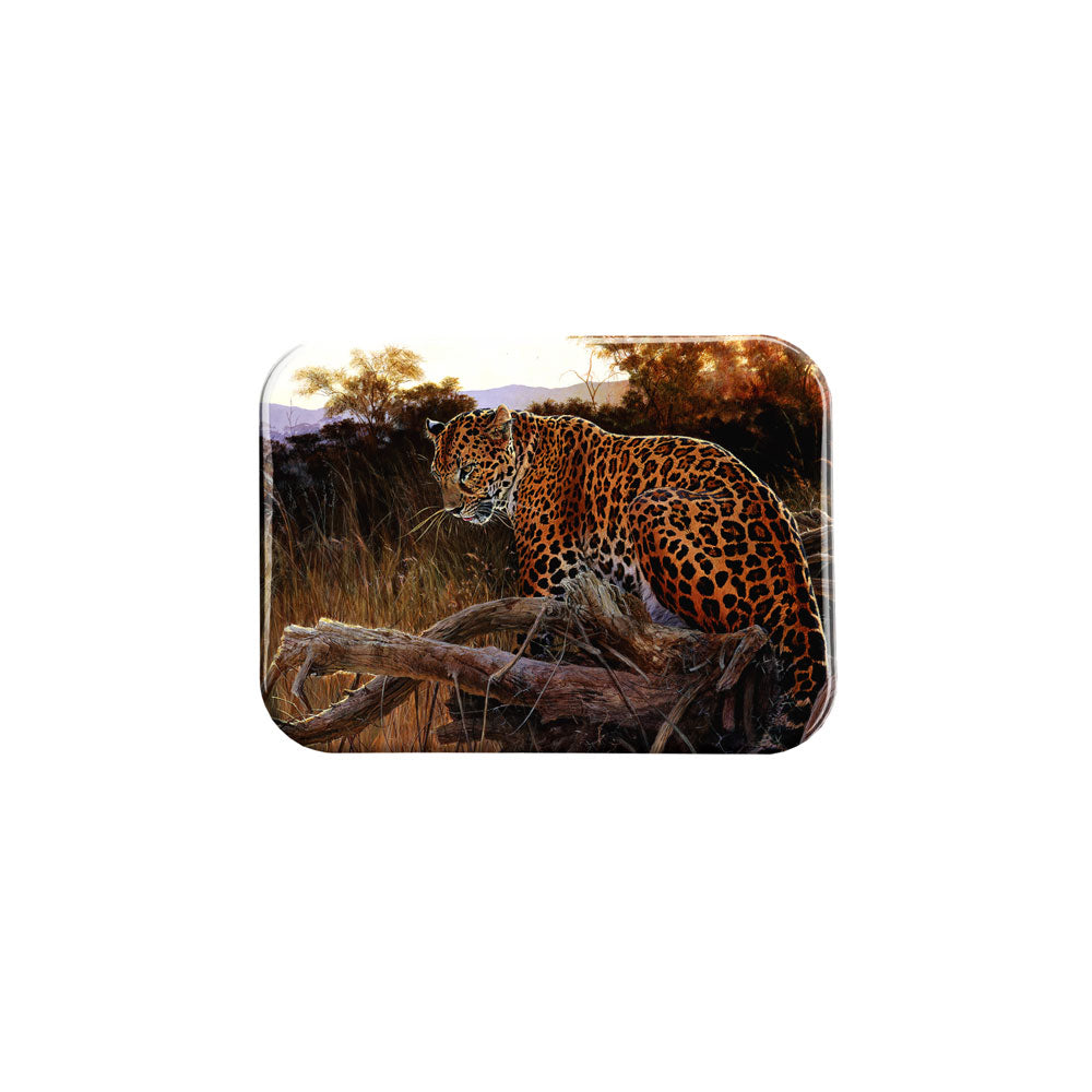 "Leopard at Dusk" - 2.5" X 3.5" Rectangle Fridge Magnets
