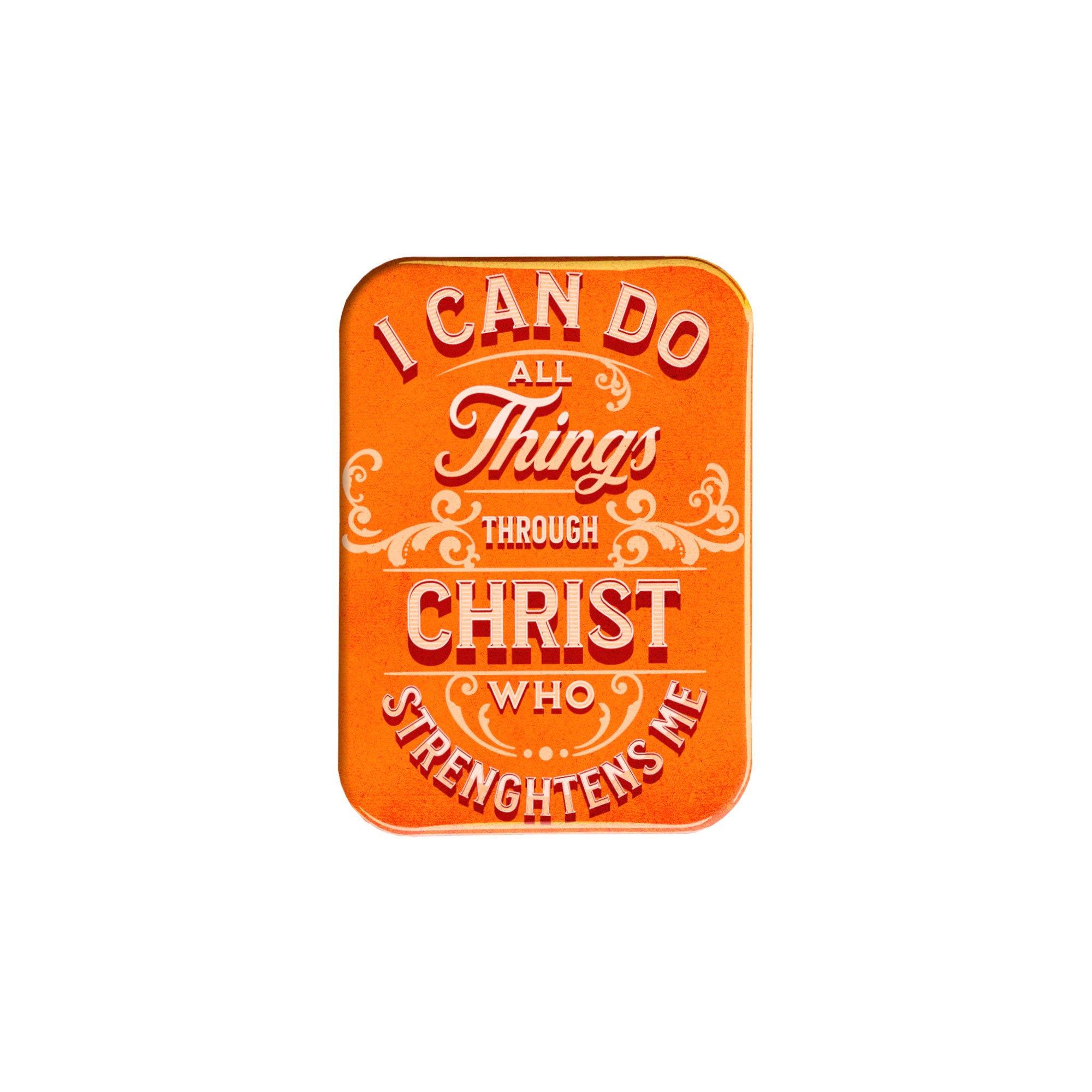 "All Things Through Christ" - 2.5" X 3.5" Rectangle Fridge Magnets