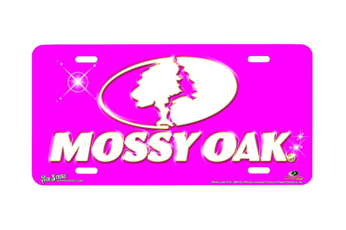 "Mossy Oak Pink" - Decorative License Plate