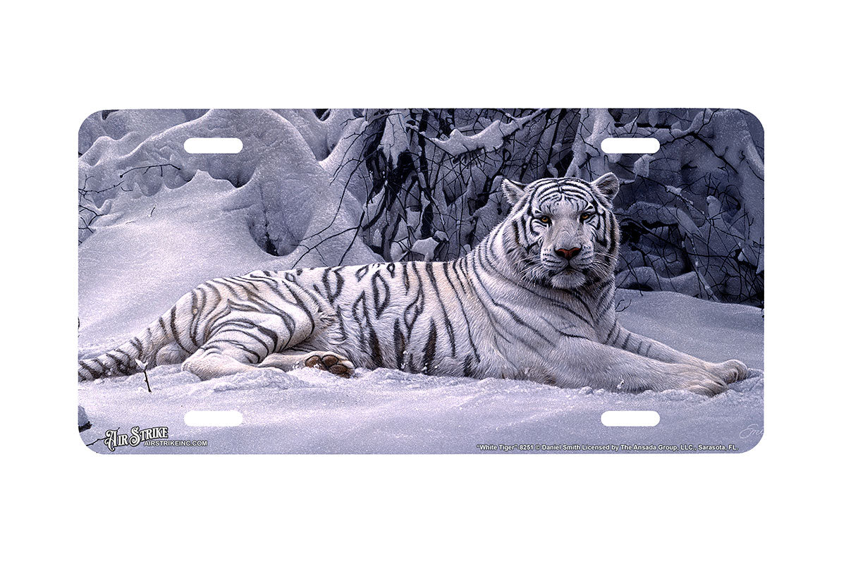 "White Tiger" - Decorative License Plate