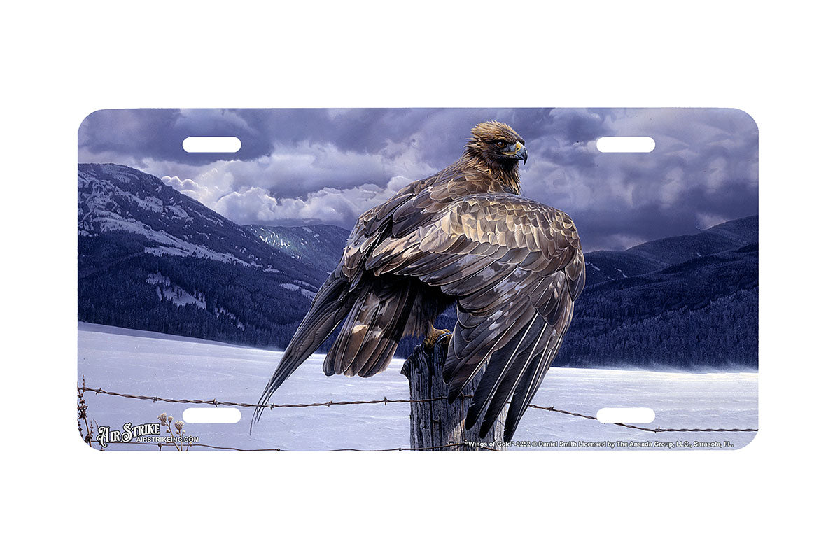 "Wings of Gold" - Decorative License Plate