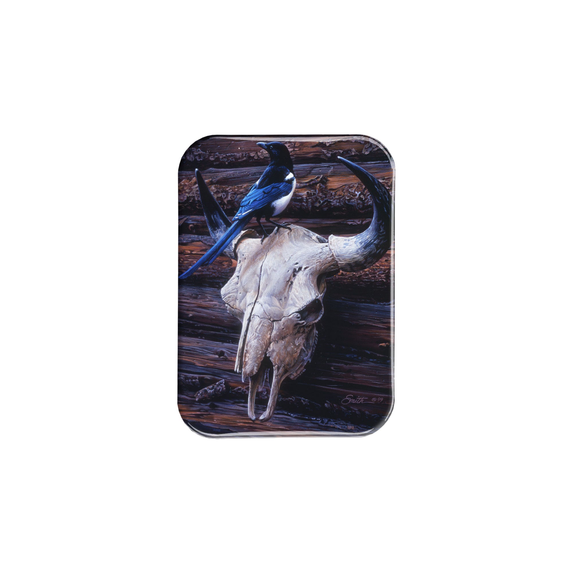 "Magpie and Skull" - 2.5" X 3.5" Rectangle Fridge Magnets