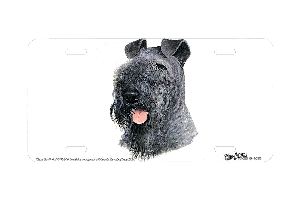"Kerry Blue Terrier" - Decorative License Plate