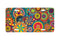 Airstrike® 716-"Retro Floral" Pattern License Plate