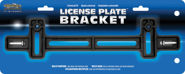 License Plate Bracket, Black