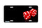 Airstrike® 328-"Red Dice" Dice Airbrushed License Plates