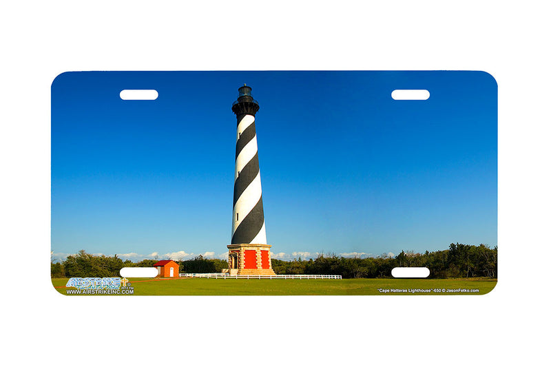 Airstrike® Lighthouse License Plate 650-&#8221;Cape Hatteras Lighthouse&#8221; License Plate