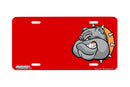 Airstrike® 459-"Bulldog on Red"-BulldogLicense Plates