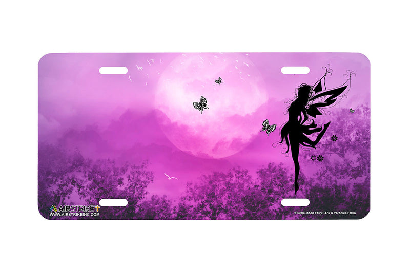 Airstrike® 475-"Purple Moon Fairy"-Fairy License Plates